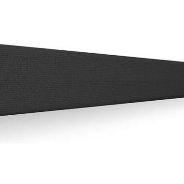 stem audio 4ft wall mic & sound bar, 15 built in mics, full range speaker/sub, poe (black)