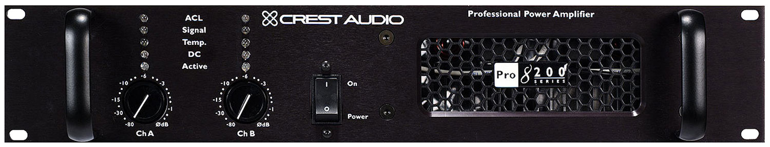 crest pro 8200 4500w power amp